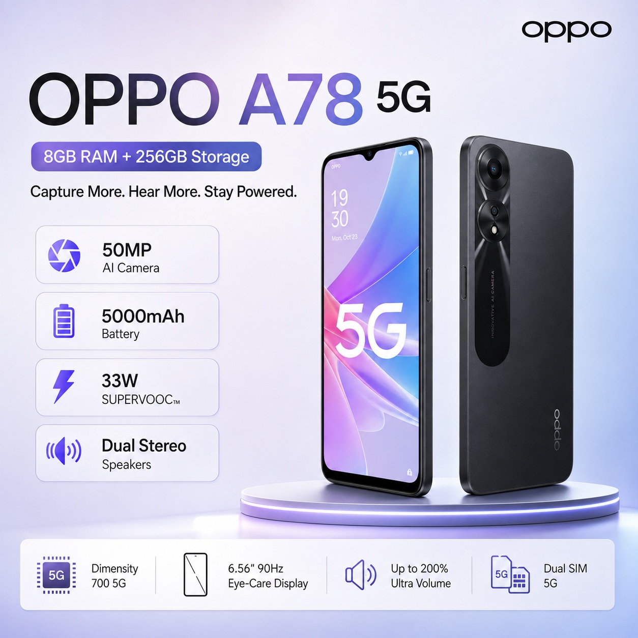 Oppo A78 - 2026 neues OPPO A78 5G Smartphone