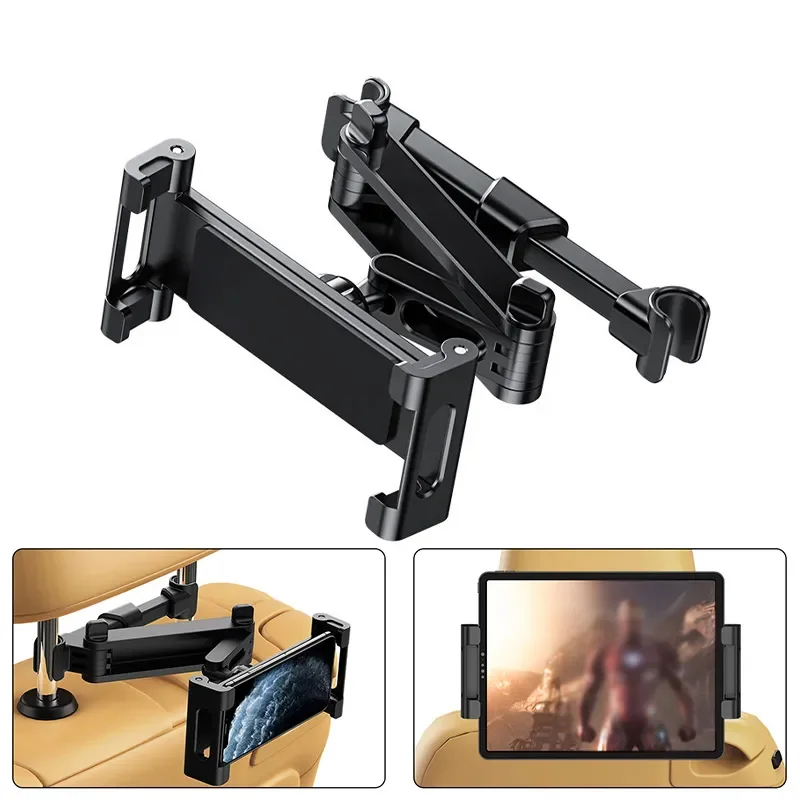 Tablet Accessories Must Have - 360 Grad Drehbarer Verstellbarer Auto-Kopfstützenhalter für