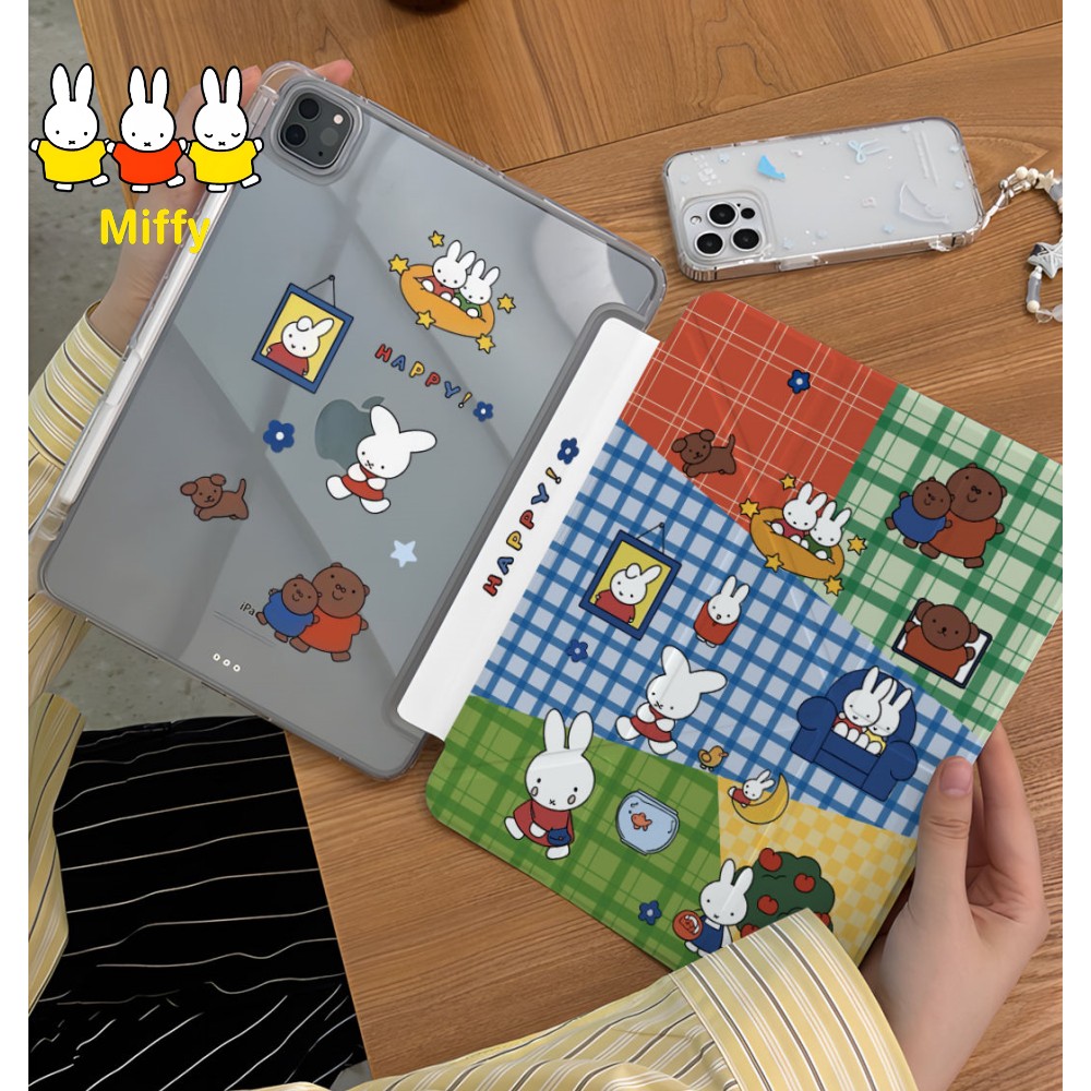 Fire Tablet Accessories - Kawaii Miffy Rabbit Tablet-Hülle, blau und