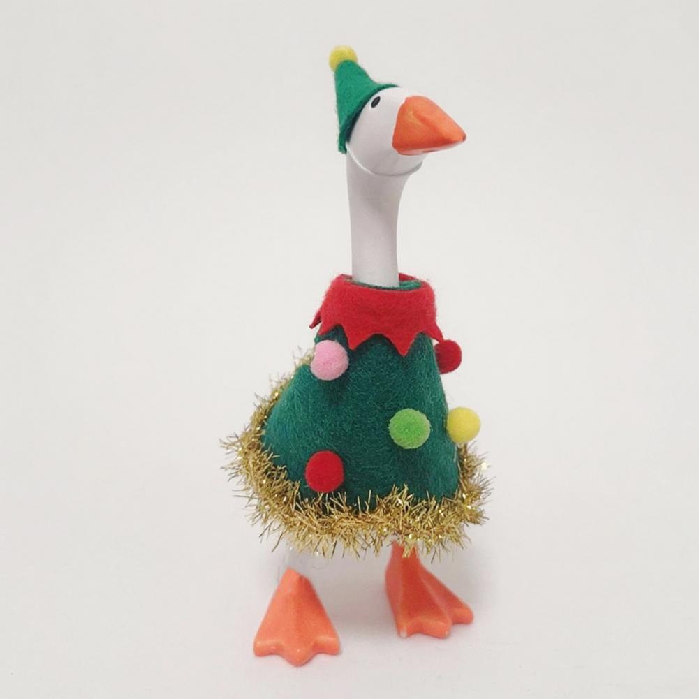 Unique Table Accessories - Einzigartiges Weihnachtstisch-Accessoire, Tisch-Gans-Outfit, festliches Weihnachtsbaum-Gans-Outfit für