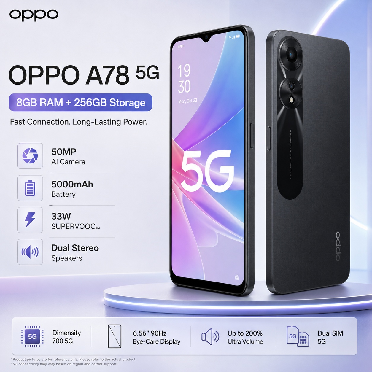 Oppo A78 - Neues OPPO A78 5G Smartphone 8GB+256GB,