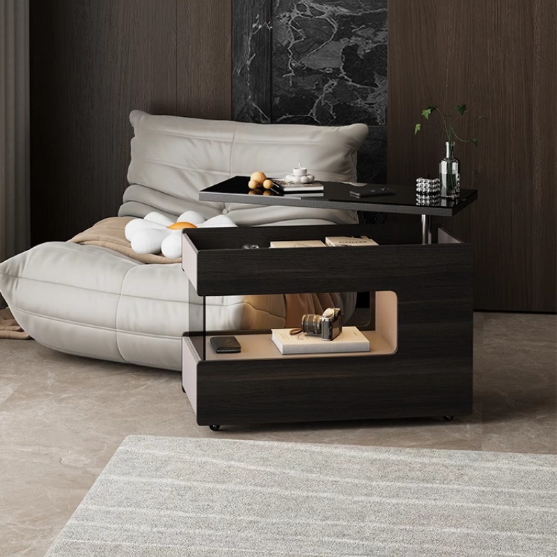 Unique Table Accessories - Ästhetischer Boden-Couchtisch mit einzigartigem italienischem klarem