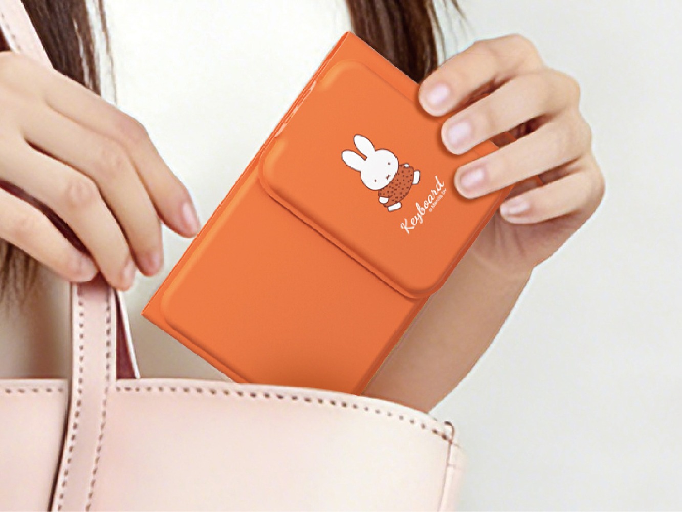 Fire Tablet Accessories - Miffy Dreifach Faltbare Tastatur Niedliche Kreative