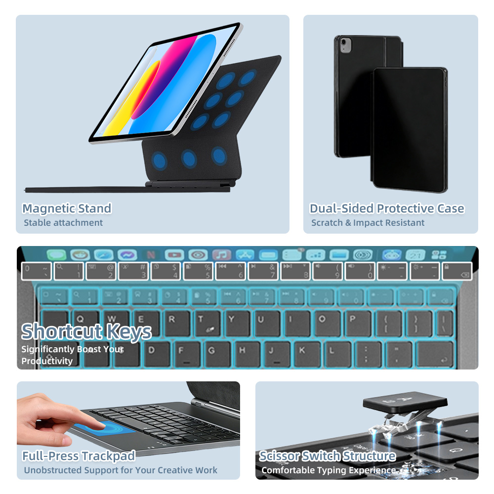 2026 Magic Keyboard mit Blueto – Tablet Keyboard Case Bewertung und Preis