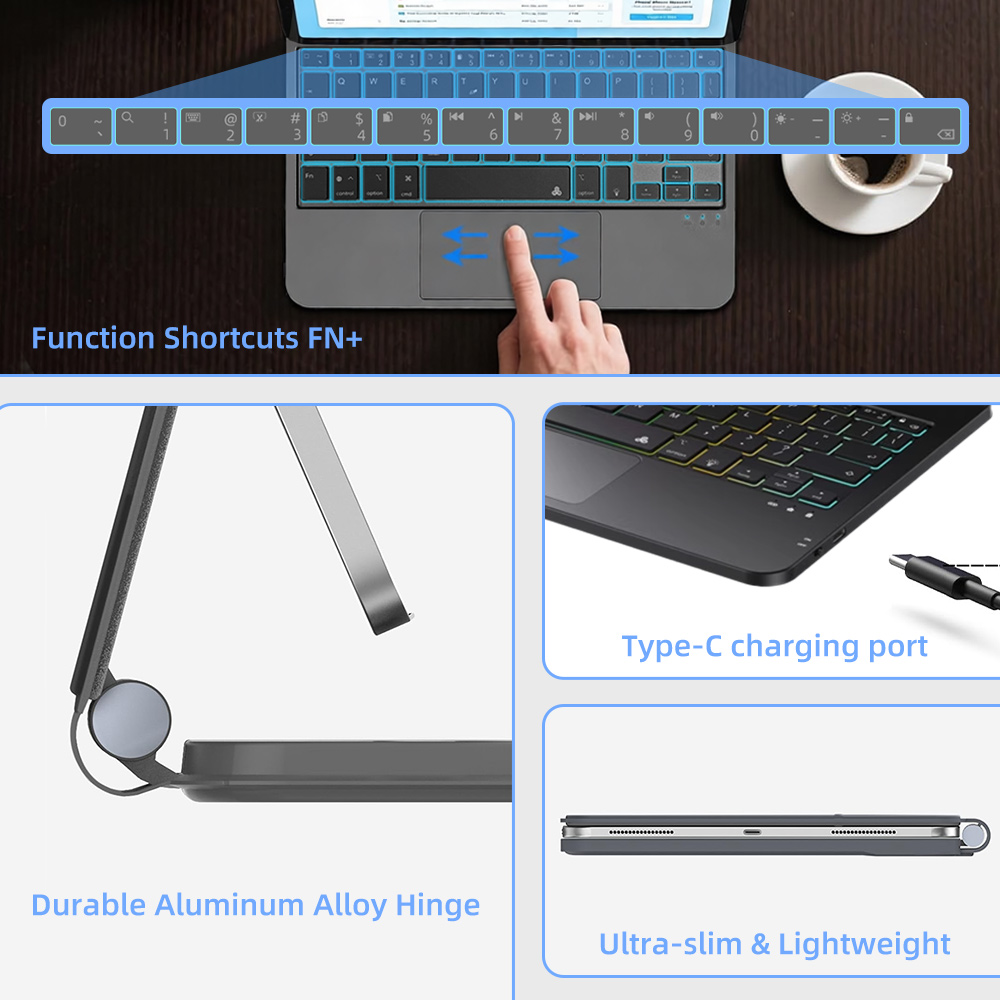 Kabellose Tastaturhülle mit Hi – Tablet Keyboard Case Bewertung und Preis