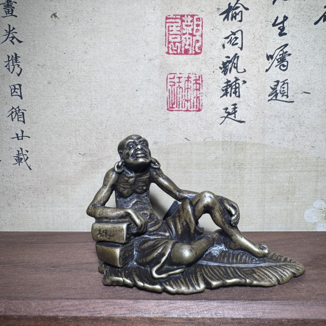 Miniaturstatue aus Messing mit – Unique Table Accessories Bewertung und Preis