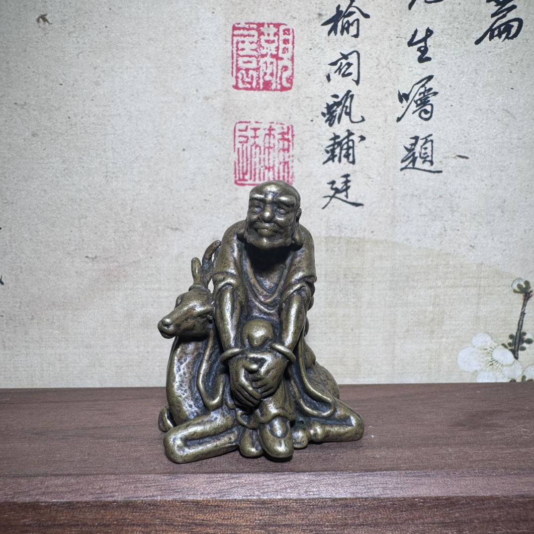Miniaturstatue aus Messing mit – Unique Table Accessories Bewertung und Preis