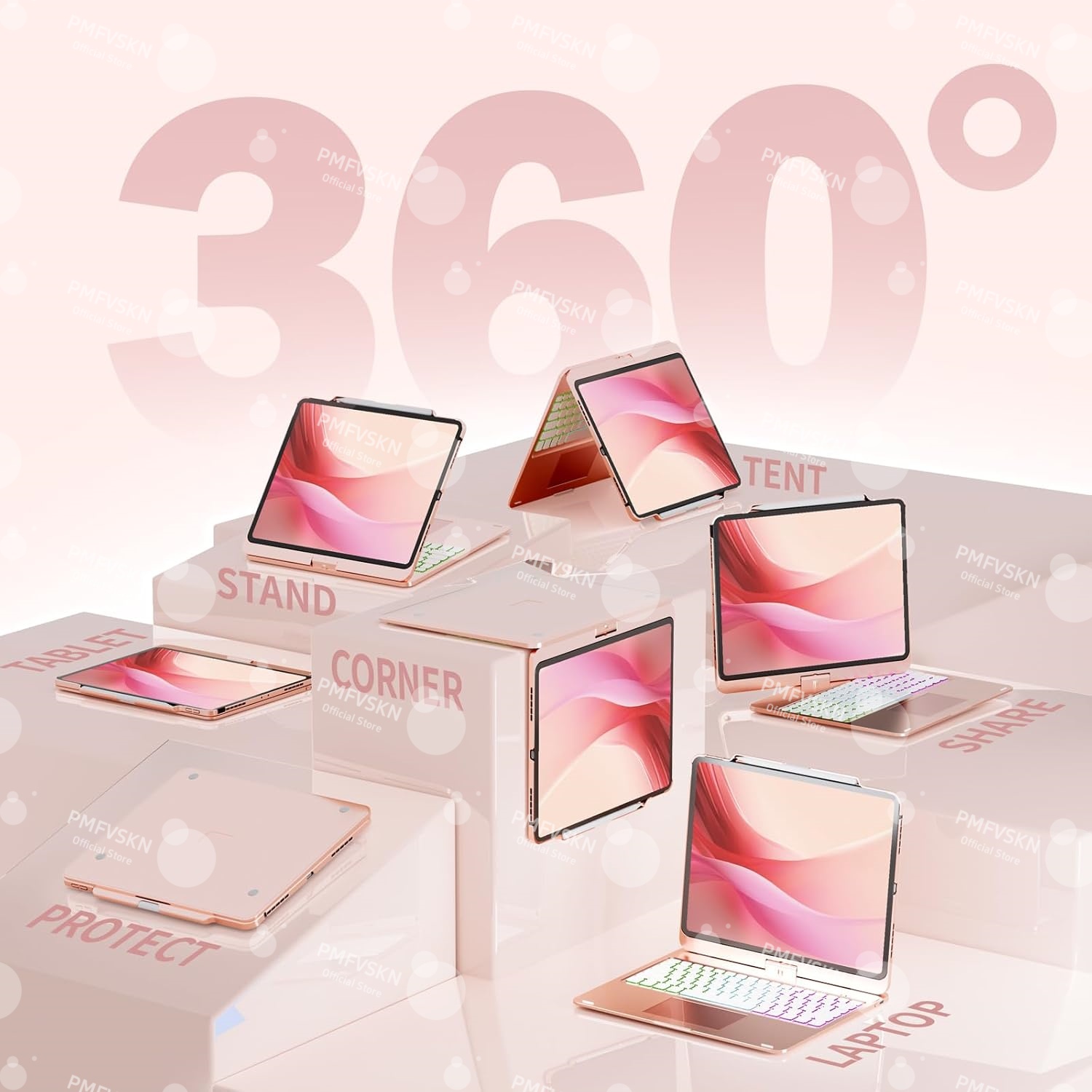 360° Magic Keyboard Hülle für  – Tablet Keyboard Case Bewertung und Preis